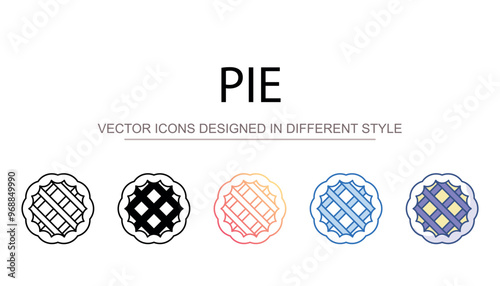 Pie icon design with white background stock illustration