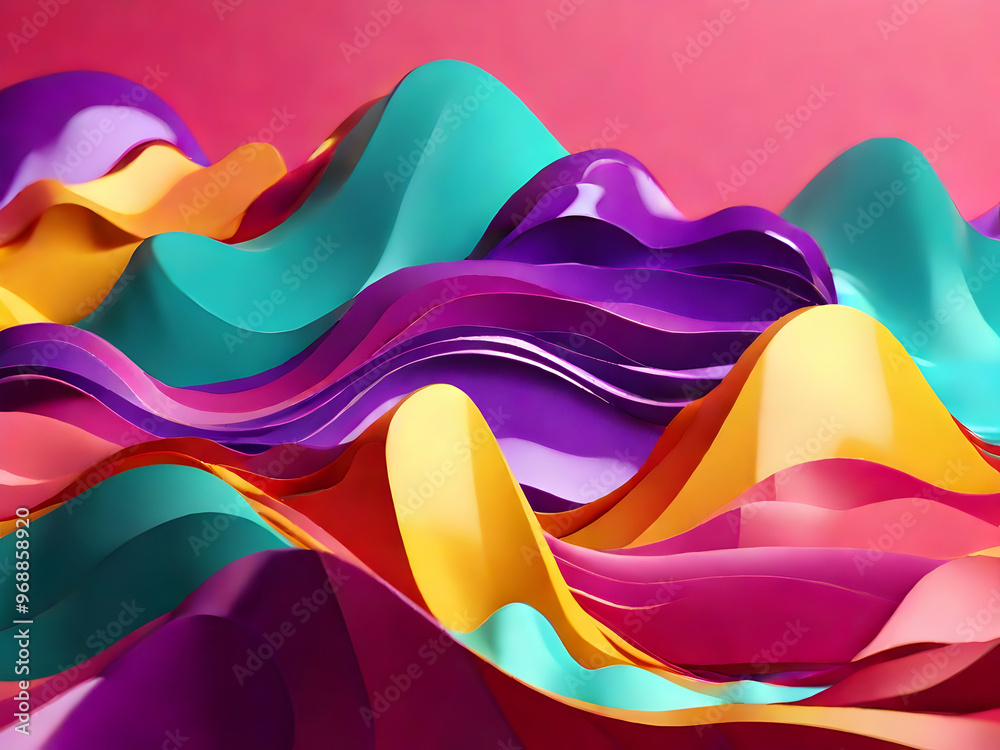 abstract colorful waves ,Ai generated abstract colorful waves ,Ai generated