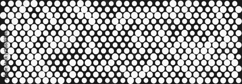 Abstract, Geometric, Lines, pattern, circle, square, Illustration, vector, alternating overlapping, symmetrical, orderly arrangement background, black and white, banner, website, template, dark.
