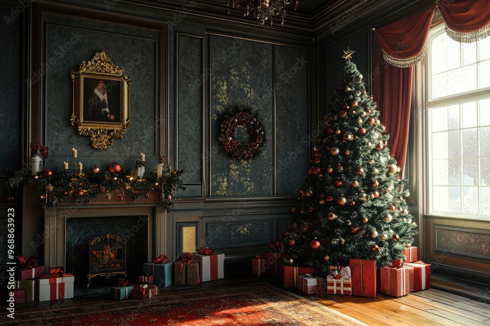 christmas tree with gifts christmas tree with gifts