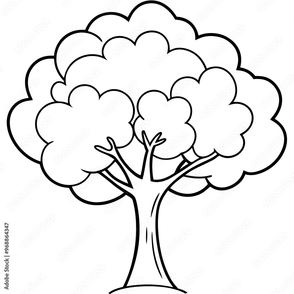 apple tree outline coloring book page line art drawing apple tree outline coloring book page line art drawing