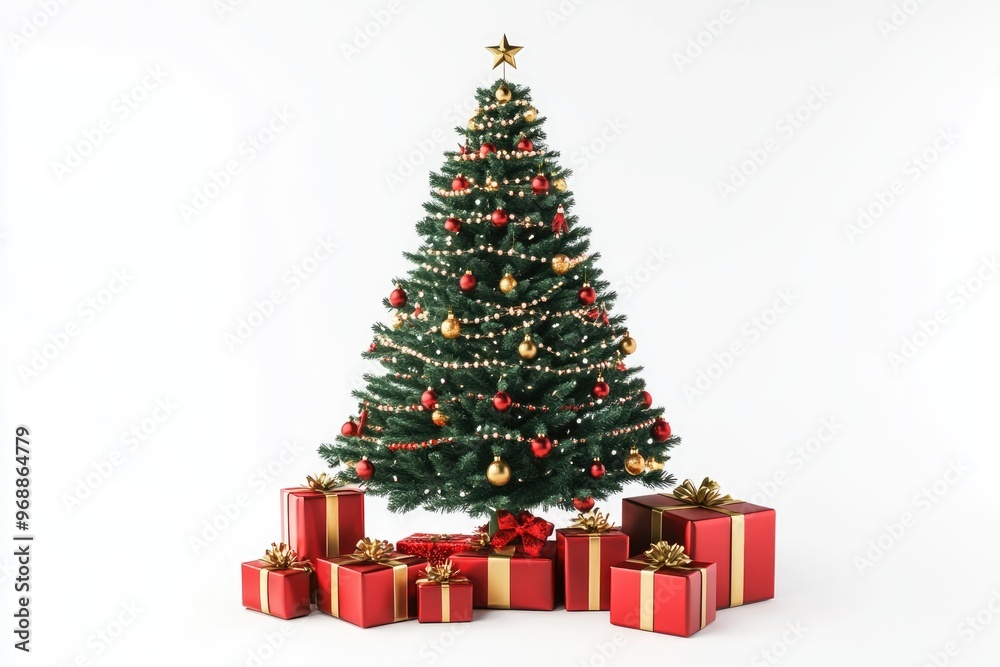 christmas tree with gifts christmas tree with gifts