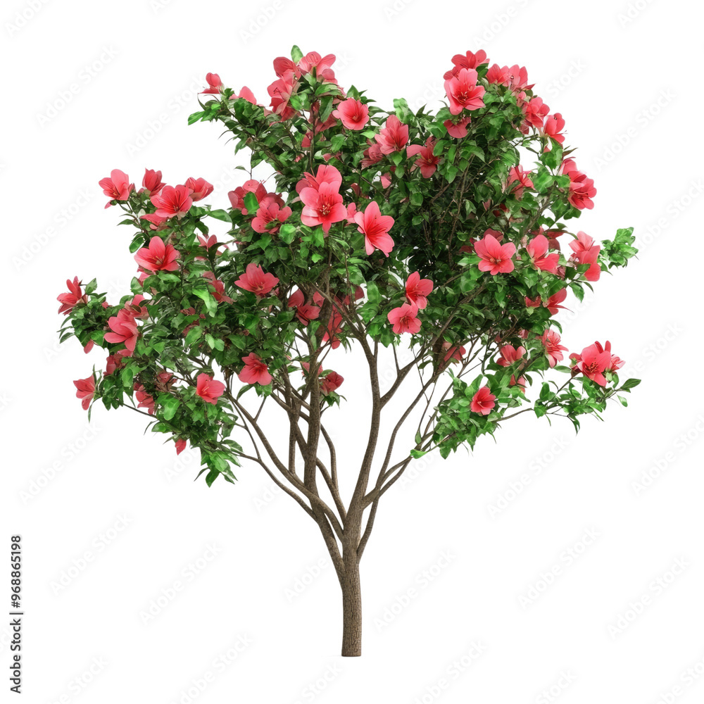 3d illustration of shrub with flowers bird's eye view isolated on transparent background 3d illustration of shrub with flowers bird's eye view isolated on transparent background