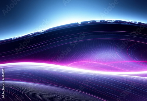 Abstract wave design in a futuristic and sci fi style