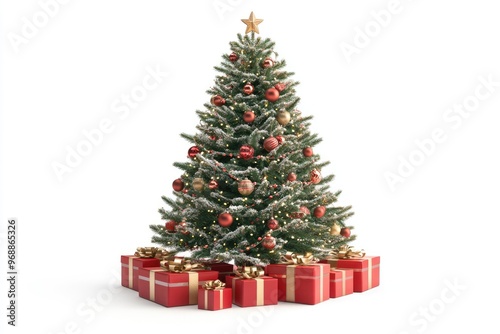 christmas tree with gifts