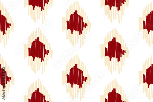 Hand-made Ikat floral embroidery. Traditional Ikat oriental motifs. Perfect for backgrounds, curtains, rugs, wallpapers, clothing, wrappings and batik.