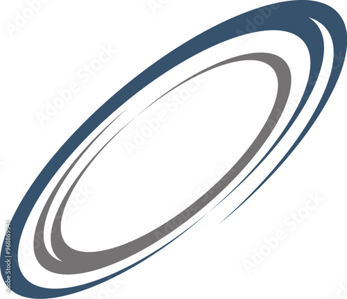 frame oval logo design