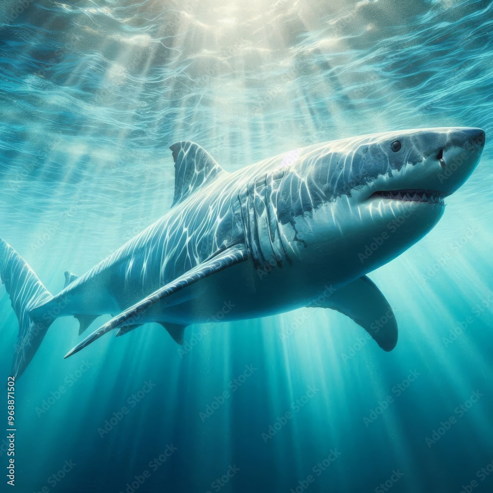 Naklejka premium King of the Deep Waters