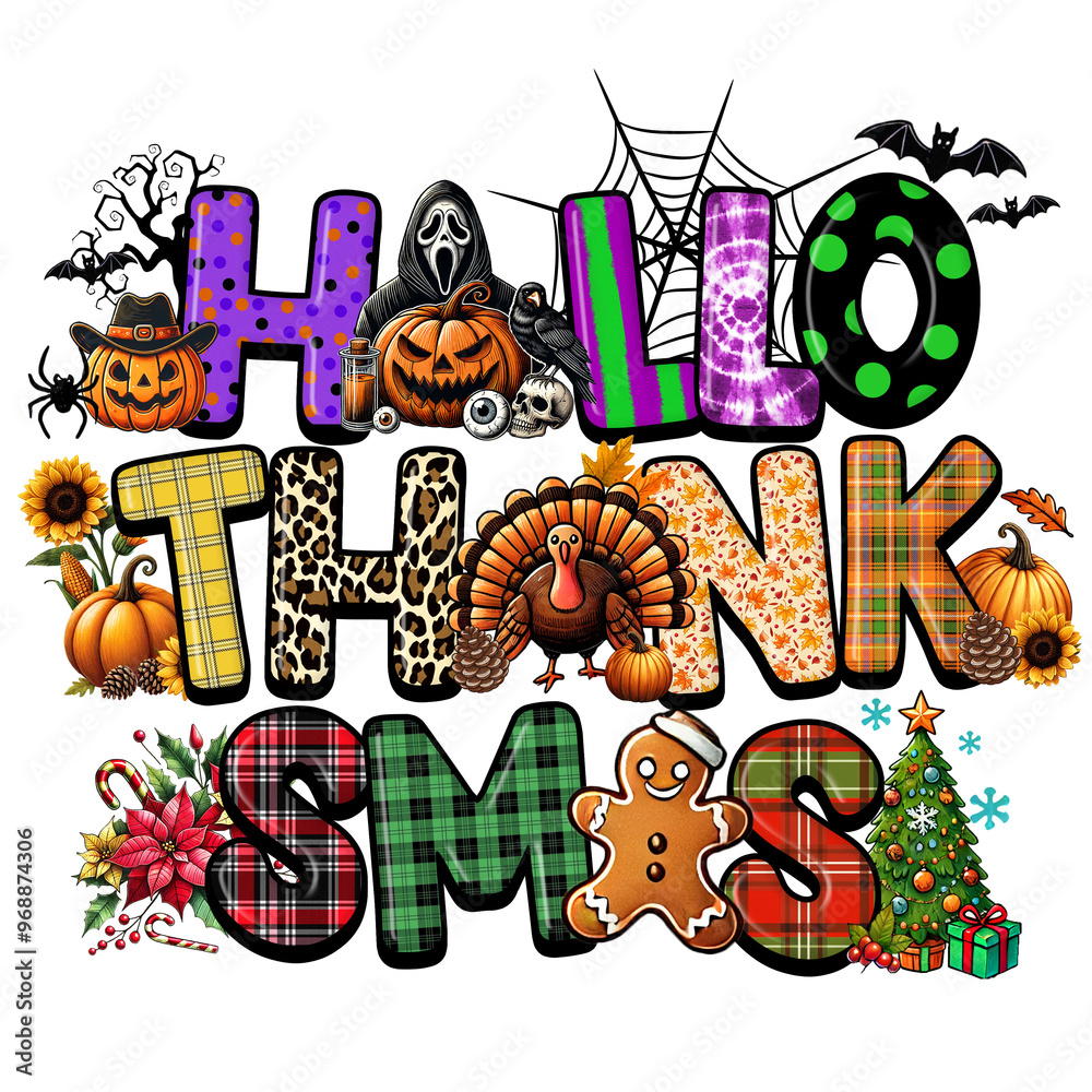 Hallothanksmas Sublimation Hallothanksmas Sublimation