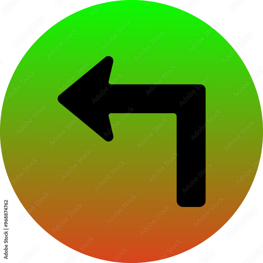 Turn Left Icon