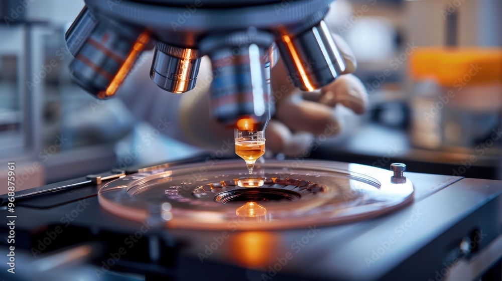 A Close-Up of a Cloning Technician Injecting Samples for Cutting-Edge Research and Innovation A Close-Up of a Cloning Technician Injecting Samples for Cutting-Edge Research and Innovation