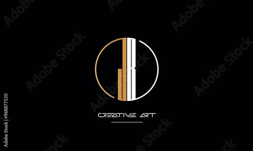 JB, BJ, J, B abstract letters logo monogram