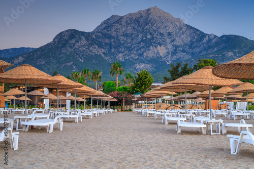 Beautiful Turkish Riviera near Tekirova at sunrise. Kemer,Turkey photo