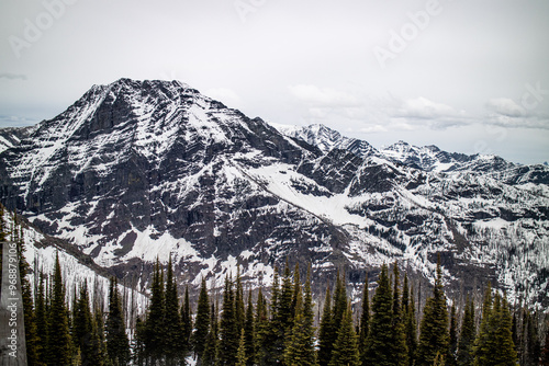 Mount Brown fire lookout and Mountain Goat, Trail start at Lake mcdonald lodge, Glacier national park, Montana, USA