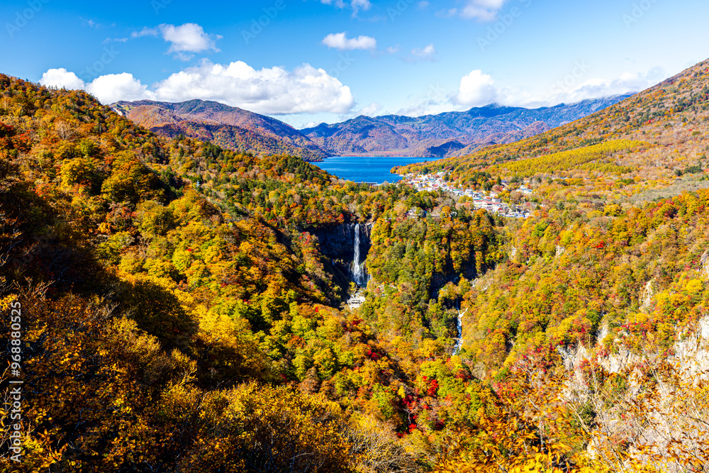 Obraz premium 栃木県・奥日光 明智平から望む秋の絶景 
