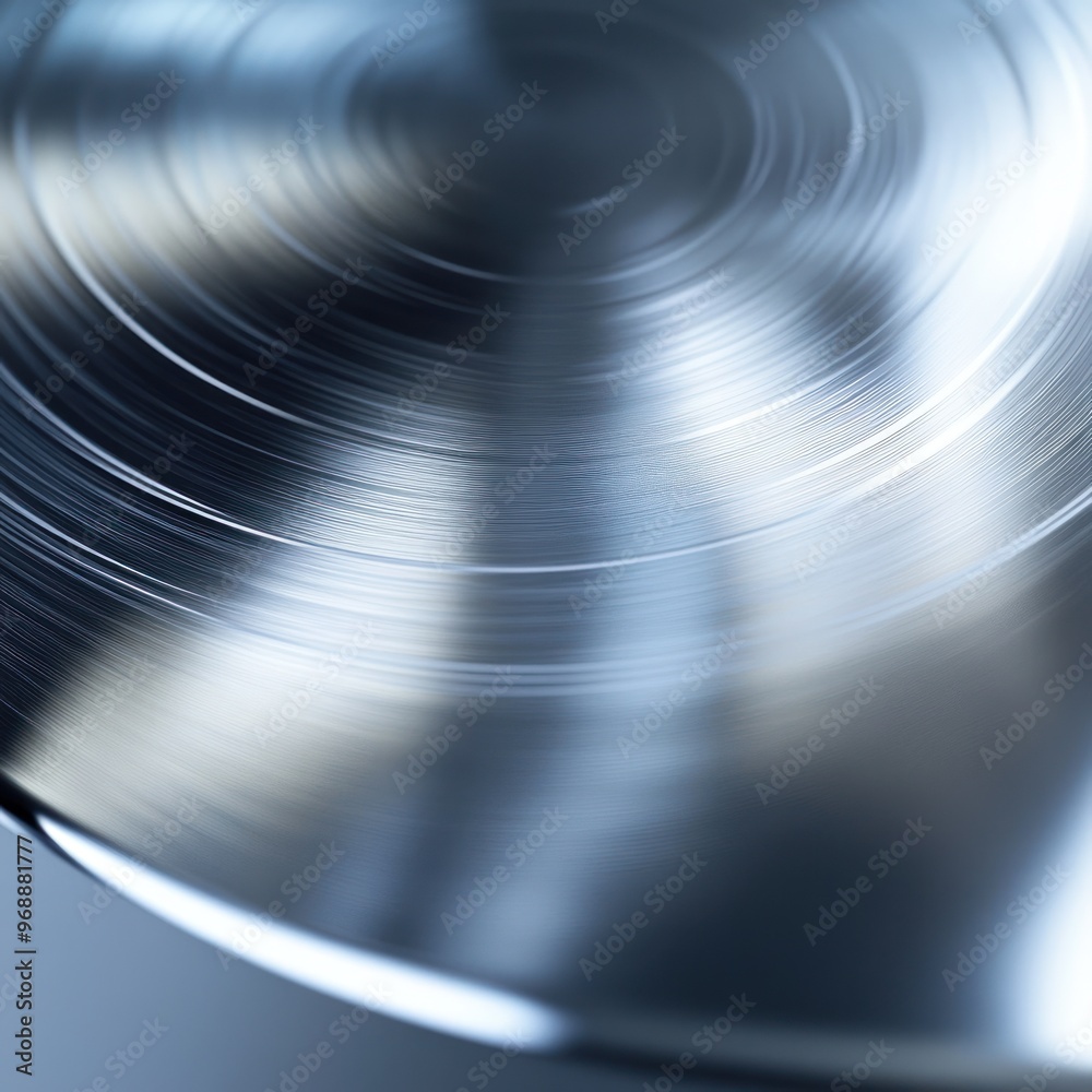 Close-up of Shiny Circular Metal Surface with Subtle Lines Close-up of Shiny Circular Metal Surface with Subtle Lines