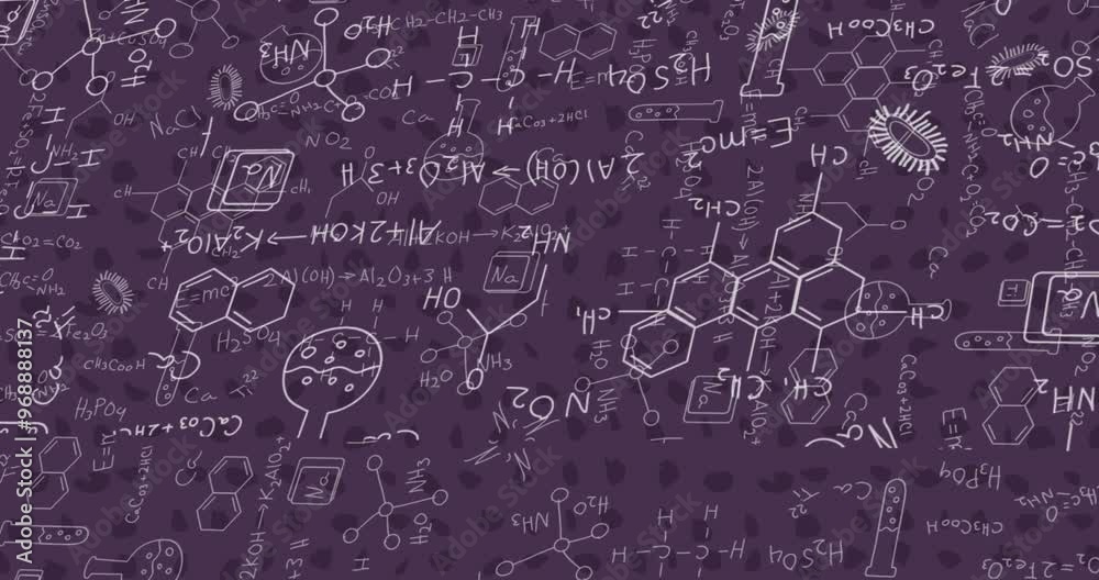Animation of scientific data processing over dark background Animation of scientific data processing over dark background