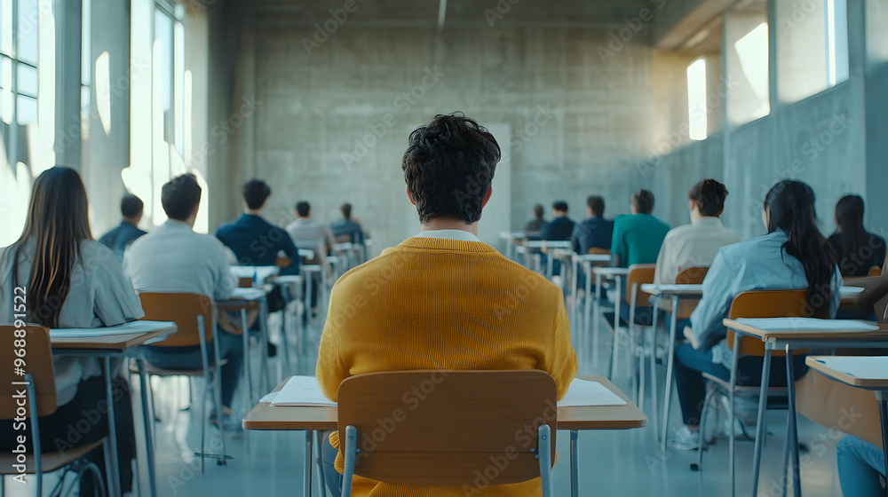Fototapeta premium An online assessment featuring multiple-choice questions.