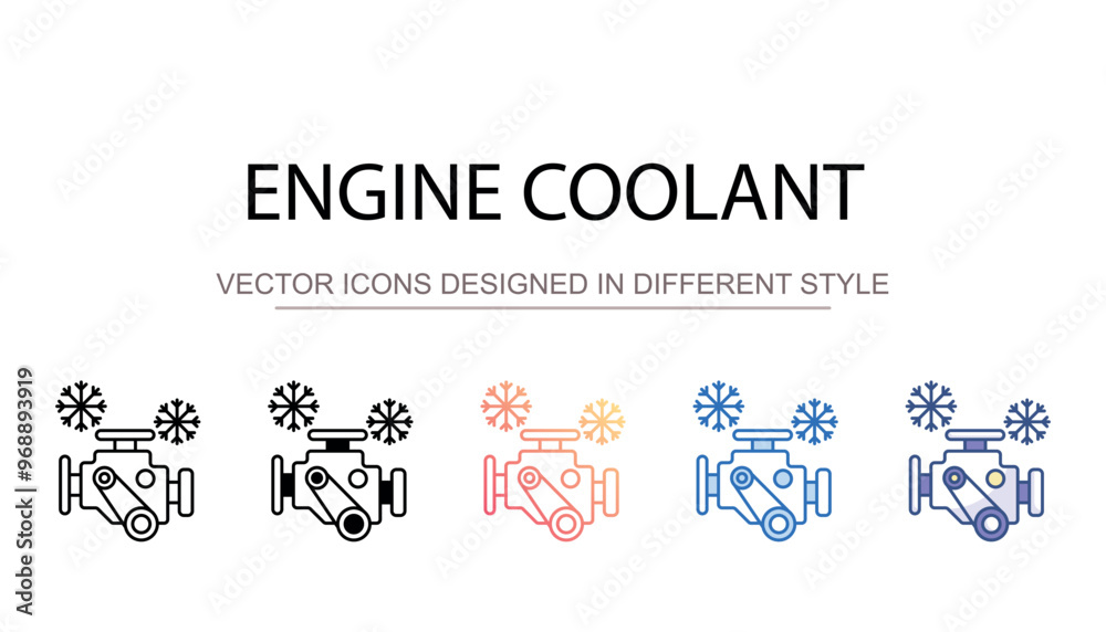 Engine coolant icon design with white background stock illustration Engine coolant icon design with white background stock illustration