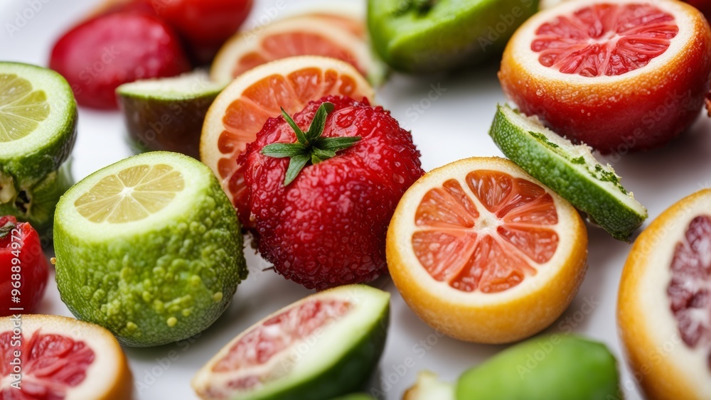 vegetables and fruits, macro photography vegetables and fruits, macro photography