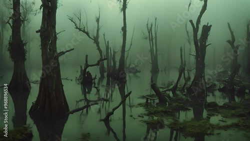 Mysterious Foggy Swamp