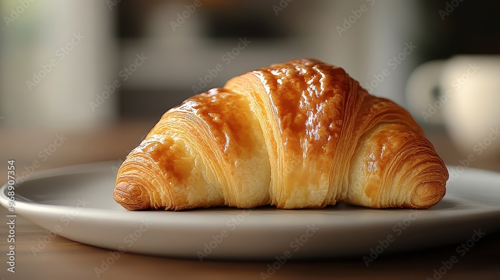 An abstract representation of a croissant, focusing on shapes and colors in a unique, non-realistic way. An abstract representation of a croissant, focusing on shapes and colors in a unique, non-realistic way.