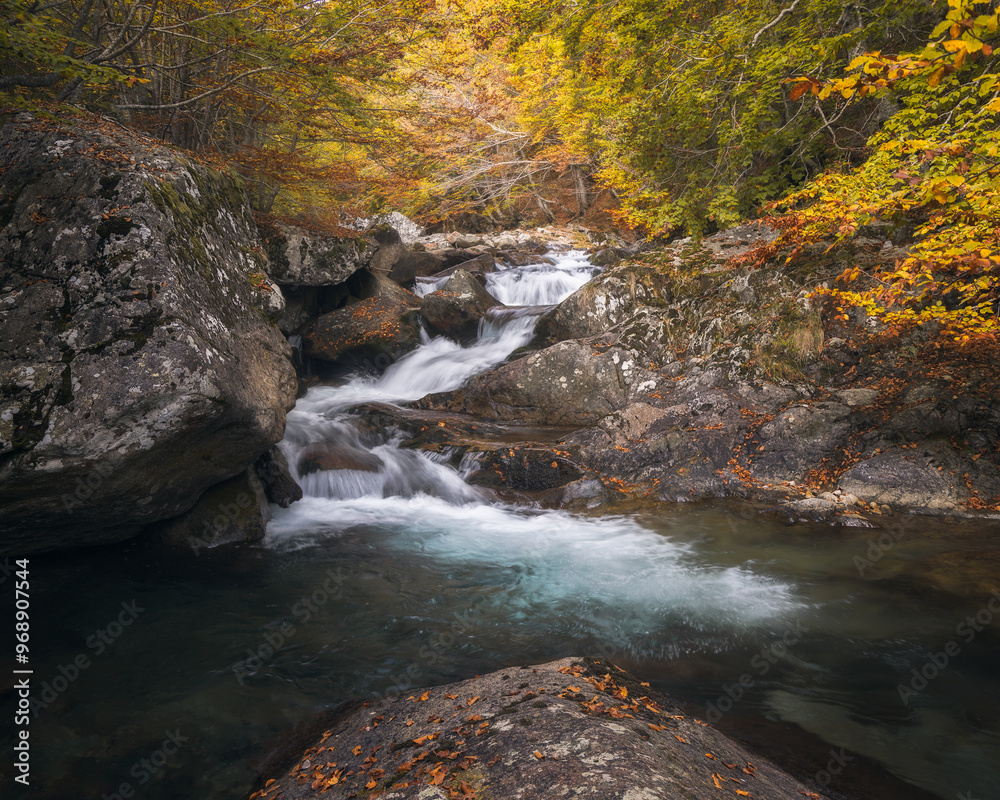 Waterfall in Salenques Valley in the Pyrenees Waterfall in Salenques Valley in the Pyrenees