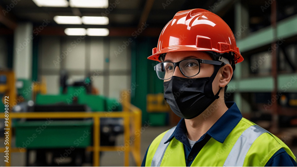 Employee a worker man working in industry factory Plan work in the system Employee a worker man working in industry factory Plan work in the system