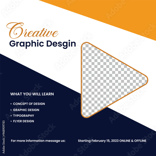Marketing Strategies live webinar banner invitation and social media post template.