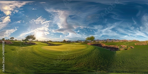 Obraz na płótnie 360 Degree Golf Course Photographs