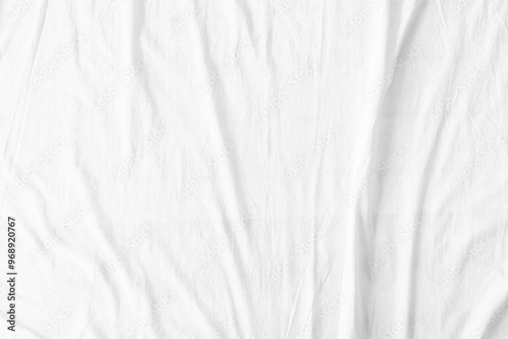 Crumpled white fabric Texture, Wrinkled fabric.