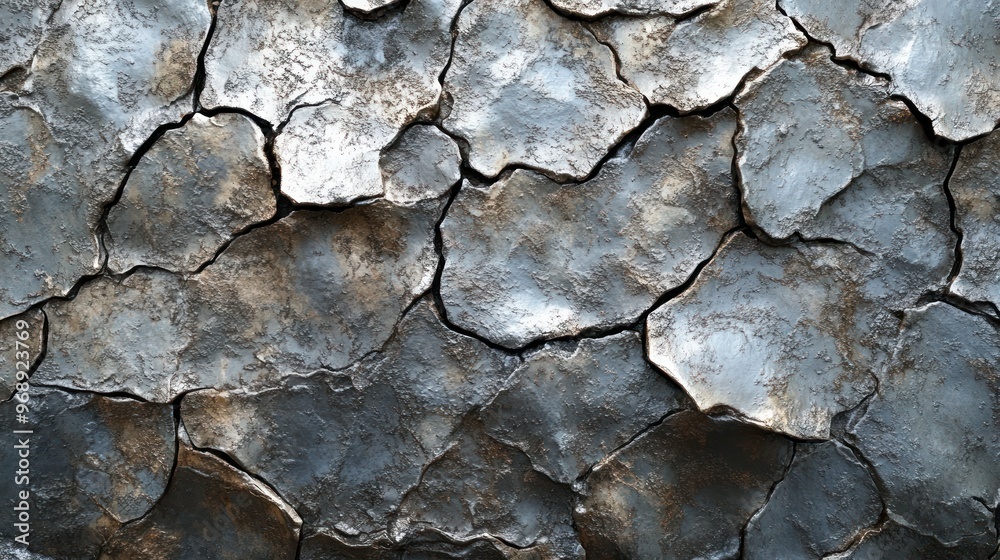Cracked and Weathered Metal Surface Cracked and Weathered Metal Surface
