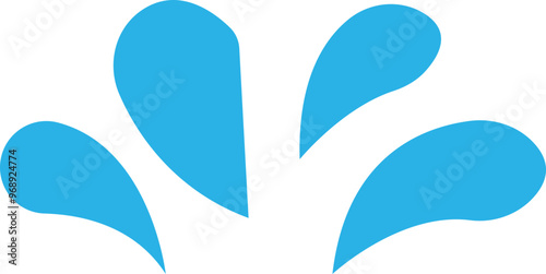 Water drops, sea ocean waves stencil. Liquid elements, cry droplet icons vector . Ink, sauce, river isolated splashes, wet droplets dew shape, on transparent background, used for mobile or ui.