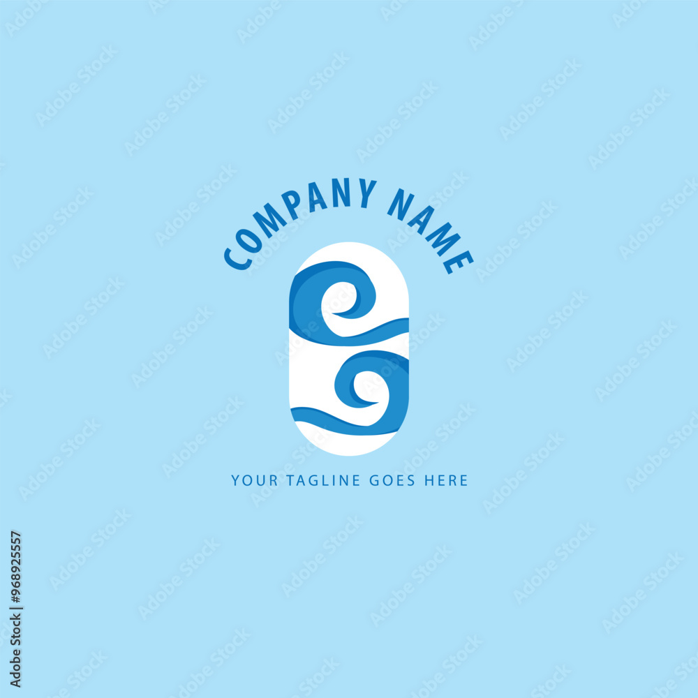 Obraz premium wave logo vector