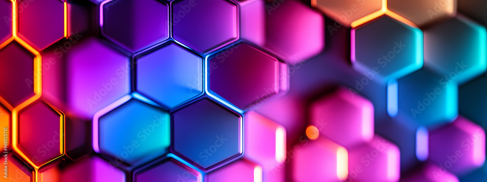 Minimalistic Hexagonal Glow Pattern Minimalistic Hexagonal Glow Pattern