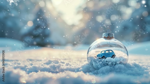 The Snowy Ornament with Car