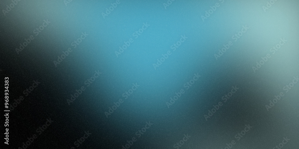 Fototapeta premium Abstract Mesh Gradient in Cool Tones Noise, Blue and Green Mesh Gradient with Soft Blurred Transitions.