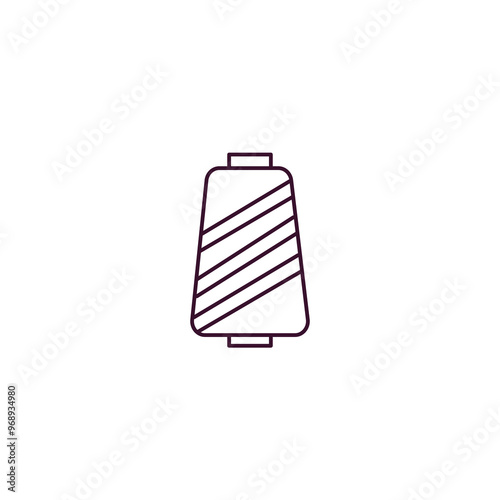 skein outline icon. Linear vector from fashion concept. Thin line skein icon isolated on white background