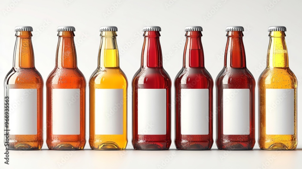Bottles of Assorted Drinks on Display Generative AI Bottles of Assorted Drinks on Display Generative AI