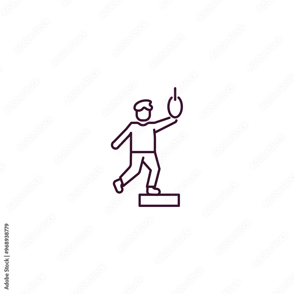 hopeless human outline icon. Linear vector from feelings concept. Thin line hopeless human icon isolated on white background hopeless human outline icon. Linear vector from feelings concept. Thin line hopeless human icon isolated on white background