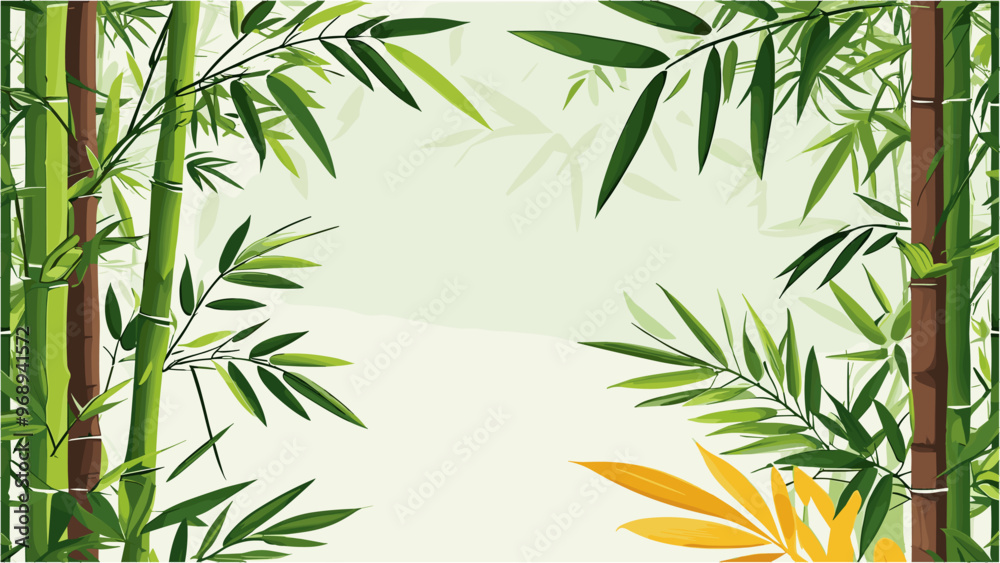 Fototapeta premium Tropical Bamboo Background for Modern Nature-Inspired Designs