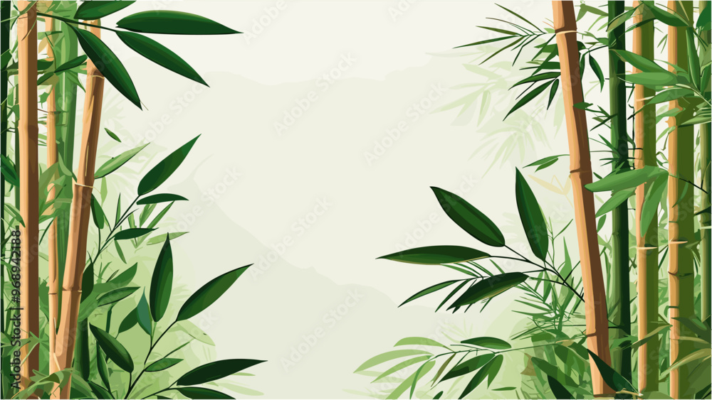 Fototapeta premium Tropical Bamboo Background for Modern Nature-Inspired Designs