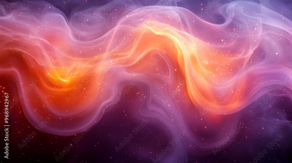 Obraz premium Abstract Cosmic Energy Flow Generative AI