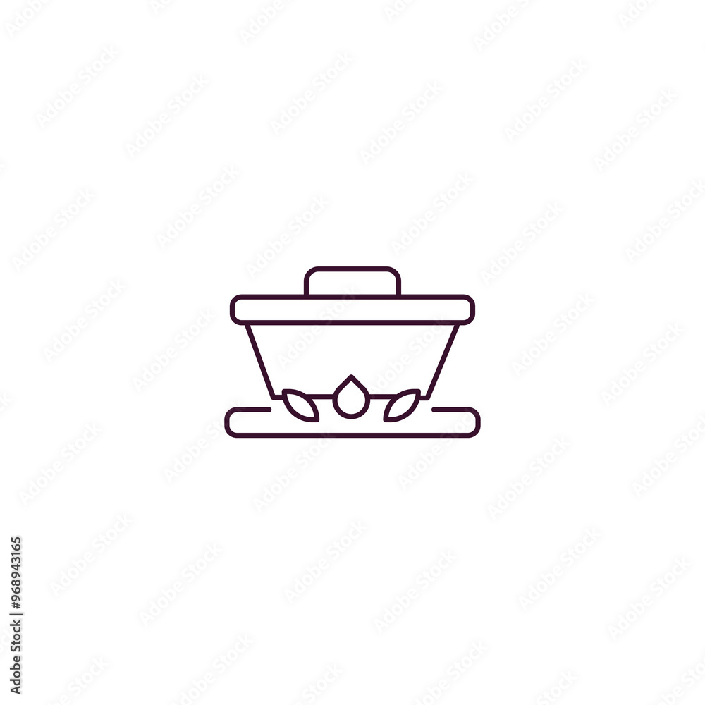 boiler outline icon. Linear vector from food concept. Thin line boiler icon isolated on white background boiler outline icon. Linear vector from food concept. Thin line boiler icon isolated on white background