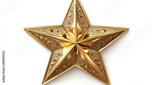 Golden Star Ornament Generative AI
