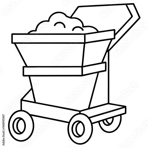 chip spreader machine outline coloring book page line art drawing photo