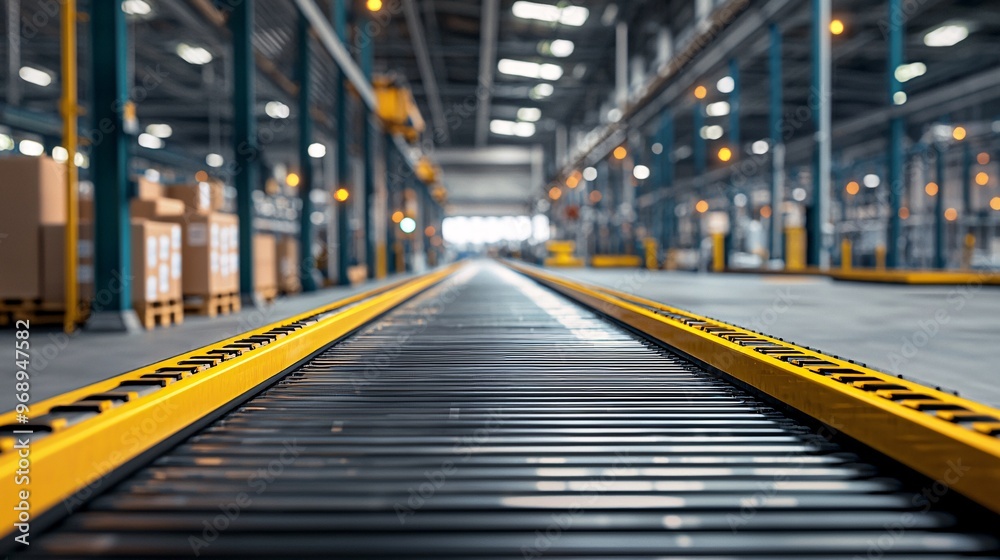Conveyor Belt in Factory. Conveyor Belt in Factory.