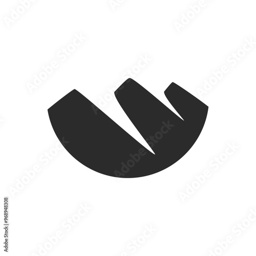 Mountain icon, Peak icon vector template