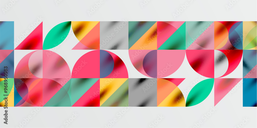 Triangles, round triangles and circles techno art. Vector Illustration For Wallpaper, Banner, Background, Card, Book Illustration, landing page Triangles, round triangles and circles techno art. Vector Illustration For Wallpaper, Banner, Background, Card, Book Illustration, landing page