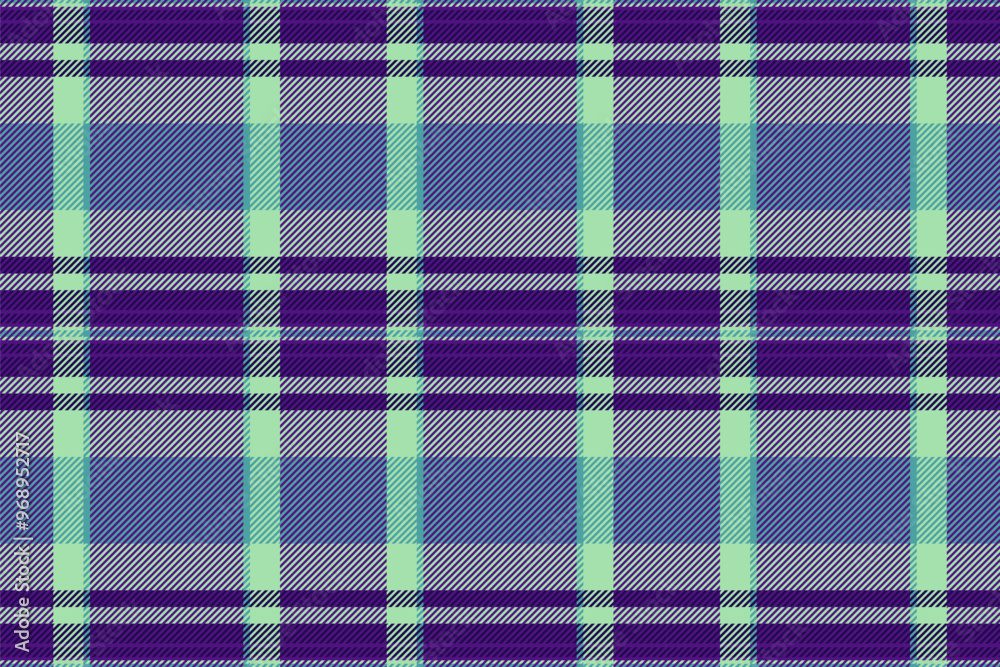 Graph check tartan background, border textile plaid seamless. Robe fabric pattern vector texture in violet and light colors. Graph check tartan background, border textile plaid seamless. Robe fabric pattern vector texture in violet and light colors.